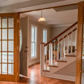 Staircase Railing Installation Long Beach, NY 4 Hardwood Staircase Installation Nassau County Foyer