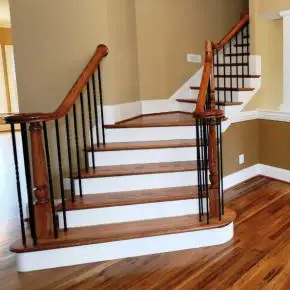 Staircase Railing Installation Long Beach, NY 3 Hardwood Staircase Upper Landing Nassau County