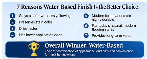 Oil-Based vs. Water-Based Hardwood Finish – What's Best? 5 winner water-based polyurethane